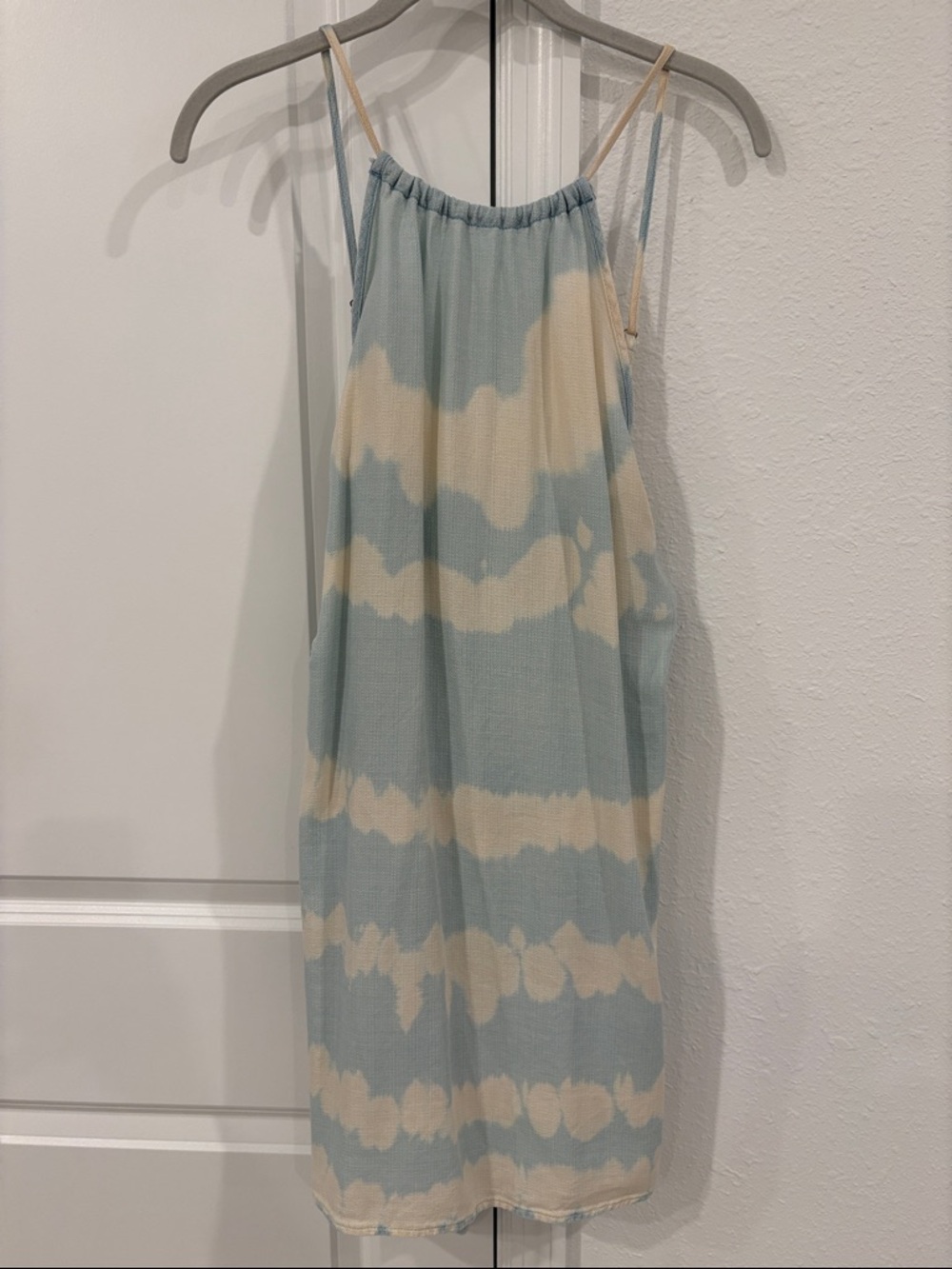 Cold&Stone x Anthropologie Light Blue and Cream Sundress